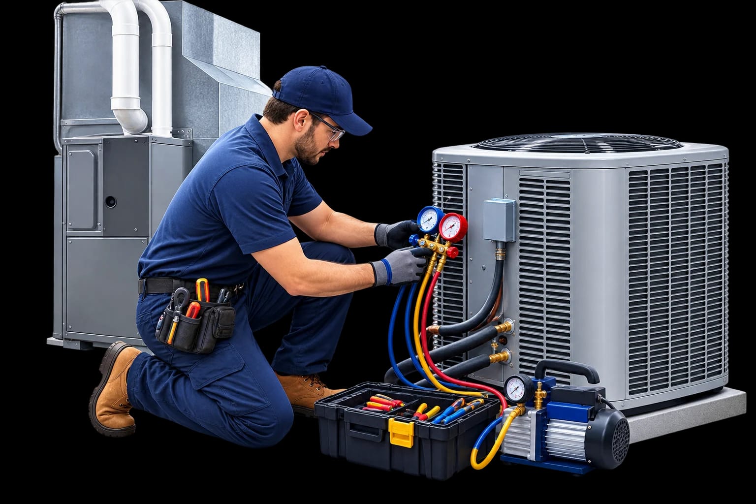 Central Air Conditioning Compressor Unit